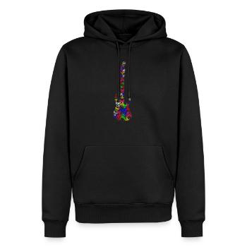 Gitarre Musiker - Männer Premium Bio Hoodie - Schwarz - Vorne - Nico (187cm)