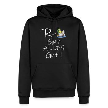 Rente Ente Gut alles gut endlich Rentner Rentnerin - Männer Premium Bio Hoodie - Schwarz - Vorne - Nico (187cm)