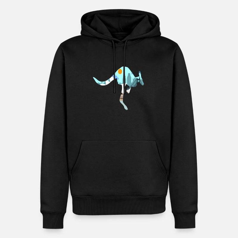 Australie Australien - Sweat à capuche Premium bio Homme - noir