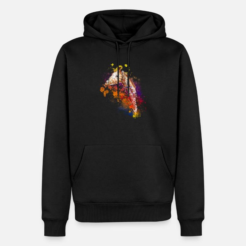 Giraffe - Männer Premium Bio Hoodie - Schwarz
