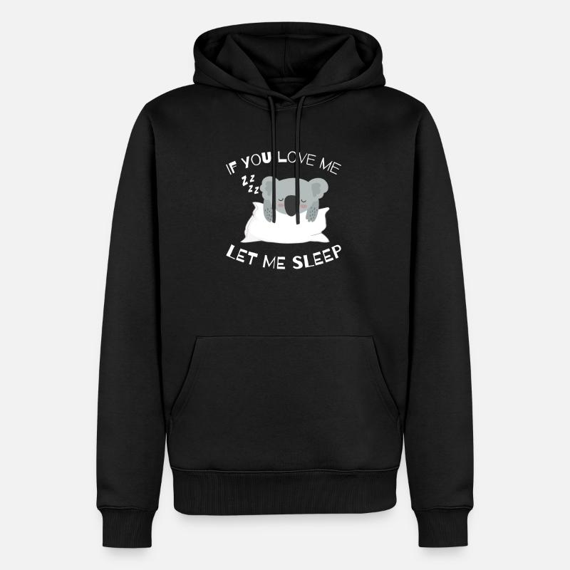 Animal Koala - Sweat à capuche Premium bio Homme - noir