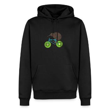 Neuseeland Kiwi - Männer Premium Bio Hoodie - Schwarz - Vorne - Nico (187cm)