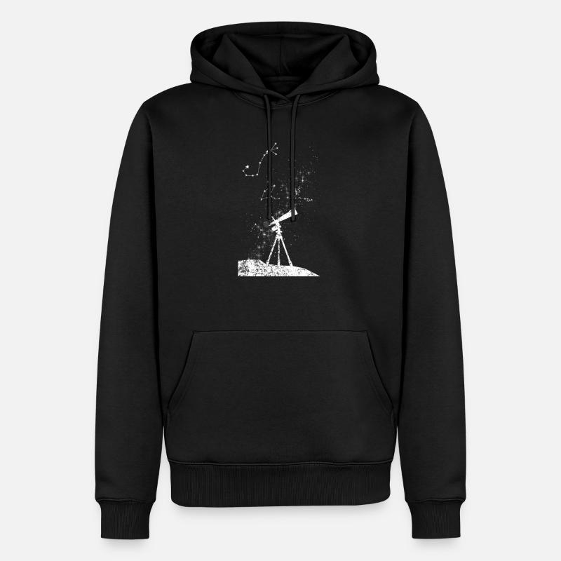 Astronomie - Männer Premium Bio Hoodie - Schwarz