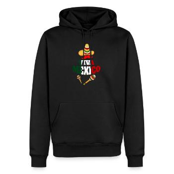 Mexiko Flagge - Männer Premium Bio Hoodie - Schwarz - Vorne - Nico (187cm)