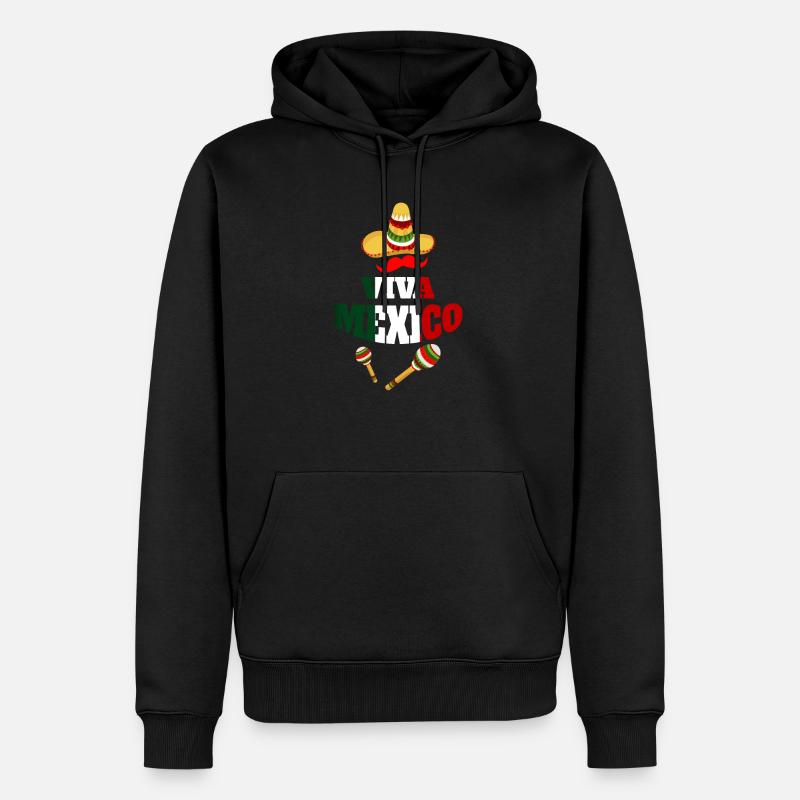 Drapeau Mexique - Sweat à capuche Premium bio Homme - noir