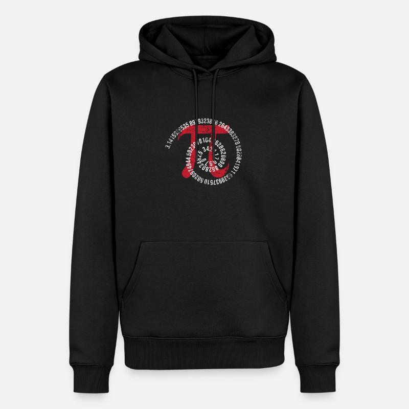 Mathe - Männer Premium Bio Hoodie - Schwarz