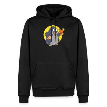 mole - Men’s Premium Organic Hoodie - black - Front - Nico (187cm)