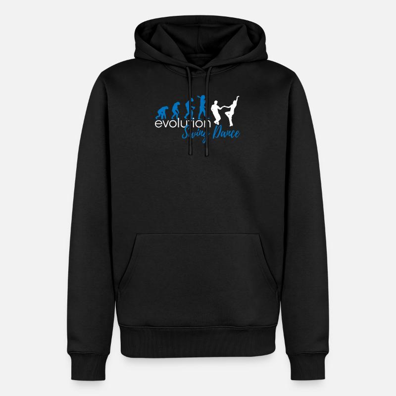 Evolution de la danse swing - Sweat à capuche Premium bio Homme - noir