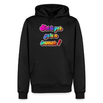 Schlager gehen immer Schlagerparty Schlagerfans - Männer Premium Bio Hoodie - Schwarz - Vorne - Nico (187cm)