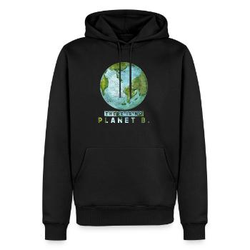 Planète de protection de l'environnement du Jour de la Terre - Sweat à capuche Premium bio Homme - noir - Devant - Nico (187cm)