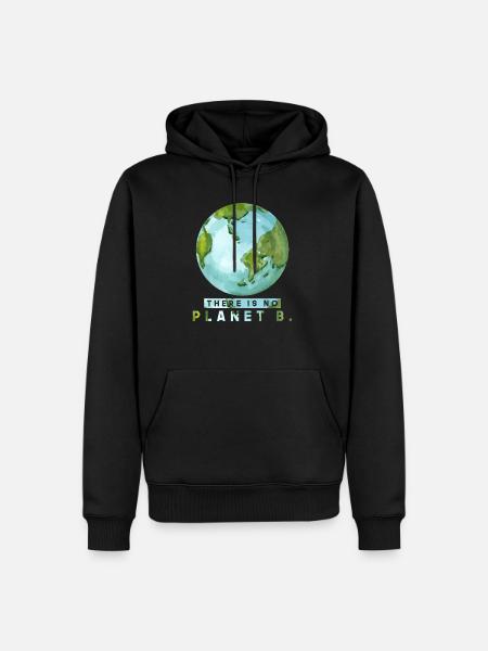 Earth Day Planet - Men’s Premium Organic Hoodie - black
