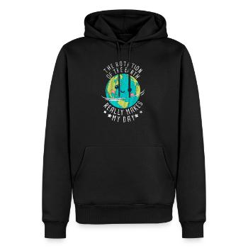 Earth Day Planet Erde - Männer Premium Bio Hoodie - Schwarz - Vorne - Nico (187cm)