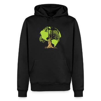 Earth Day environmental protection - Men’s Premium Organic Hoodie - black - Front - Nico (187cm)