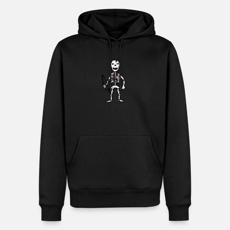 Squelette - Sweat à capuche Premium bio Homme - noir