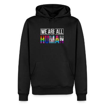 LGBT CSD - Men’s Premium Organic Hoodie - black - Front - Nico (187cm)