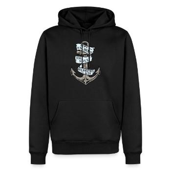 Hope Anchors The Soul Hébreux 6:19 Chrétien - Sweat à capuche Premium bio Homme - noir - Devant - Nico (187cm)