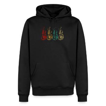 Cello cellist - Men’s Premium Organic Hoodie - black - Front - Nico (187cm)