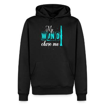 Klarinette - Männer Premium Bio Hoodie - Schwarz - Vorne - Nico (187cm)