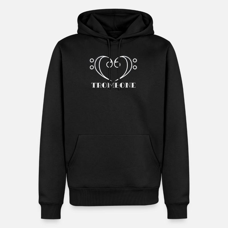 Trombone - Sweat à capuche Premium bio Homme - noir