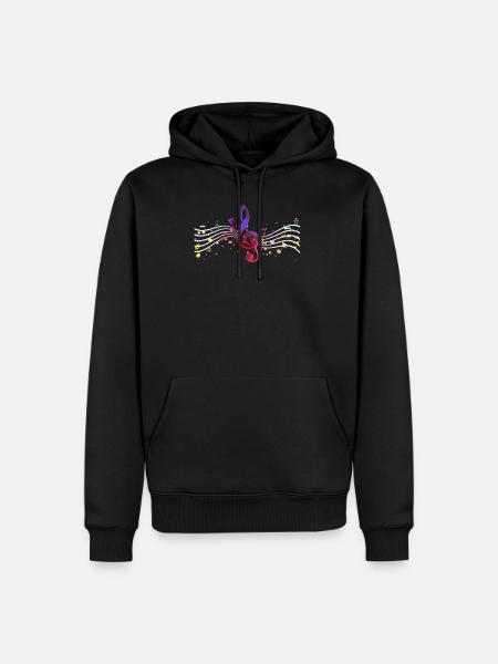 Clef orchestra - Men’s Premium Organic Hoodie - black
