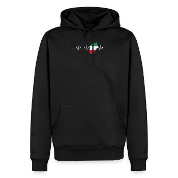Mein Herz Schlägt Für NRW Nordrhein-Westfalen - Männer Premium Bio Hoodie - Schwarz - Vorne - Nico (187cm)