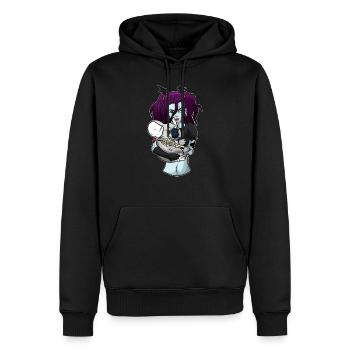 Zombie Monster Undead Koala Creature Halloween - Sweat à capuche Premium bio Homme - noir - Devant - Nico (187cm)