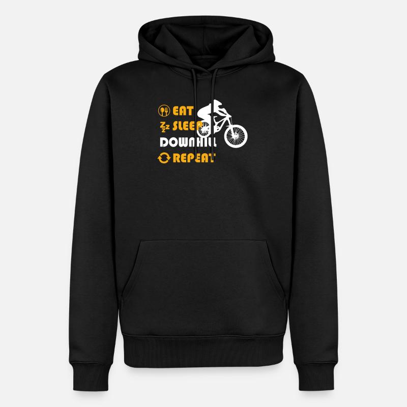 Downhill Graphic Tshirt - Männer Premium Bio Hoodie - Schwarz