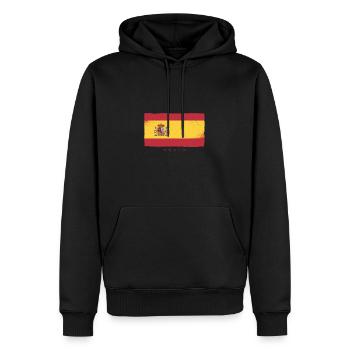 Spanische Flagge - Männer Premium Bio Hoodie - Schwarz - Vorne - Nico (187cm)