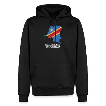 Straight Outta Democratic Republic of the Congo - Men’s Premium Organic Hoodie - black - Front - Nico (187cm)