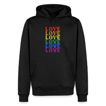 LGBT pride month - Männer Premium Bio Hoodie - Schwarz - Vorne - Nico (187cm)