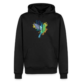 Vögel Tiere - Männer Premium Bio Hoodie - Schwarz - Vorne - Nico (187cm)