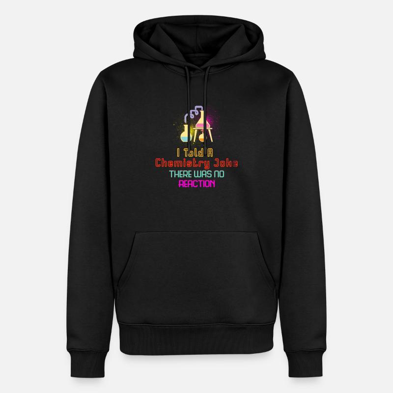Réaction de plaisanterie de chimie - Sweat à capuche Premium bio Homme - noir