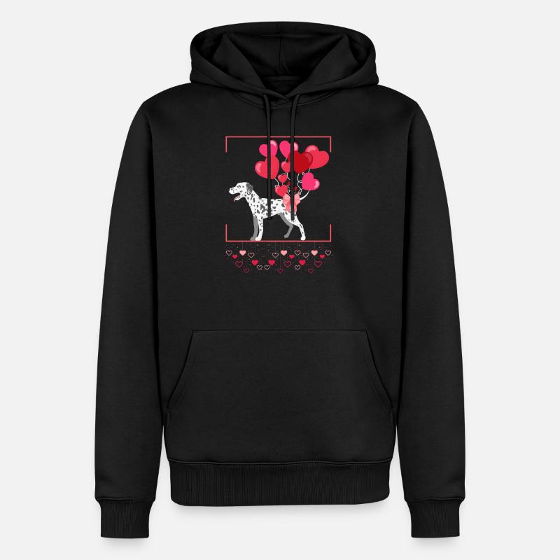 Dalmatiner - Männer Premium Bio Hoodie - Schwarz