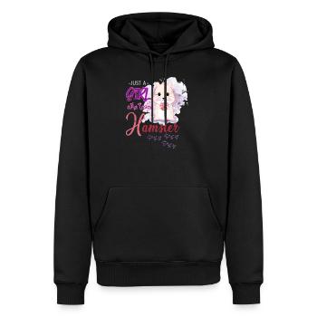 Hamster Tier Käfig - Männer Premium Bio Hoodie - Schwarz - Vorne - Nico (187cm)