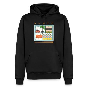 Anime Bento Box Manga Geschenk Idee - Männer Premium Bio Hoodie - Schwarz - Vorne - Nico (187cm)