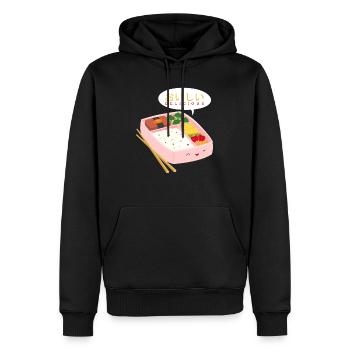 Anime Bento Box Manga Geschenk Idee - Männer Premium Bio Hoodie - Schwarz - Vorne - Nico (187cm)