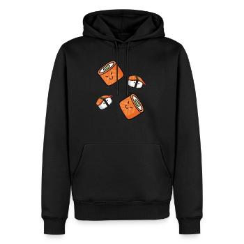 Sushi Bad Lustiges Design für Japan Fans - Männer Premium Bio Hoodie - Schwarz - Vorne - Nico (187cm)