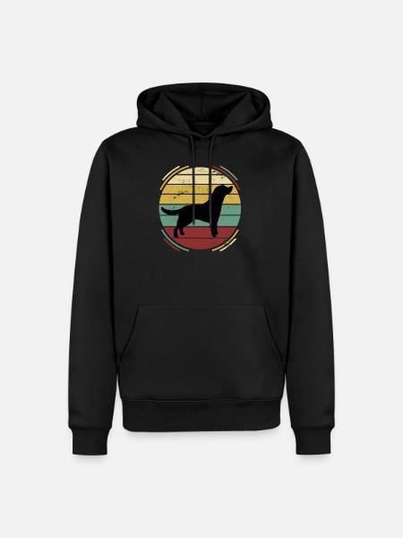 Labrador dog - Men’s Premium Organic Hoodie - black