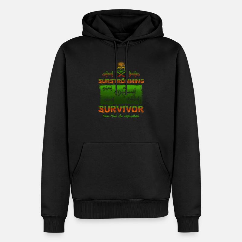 Surströmming Survivor Tshirt - Männer Premium Bio Hoodie - Schwarz
