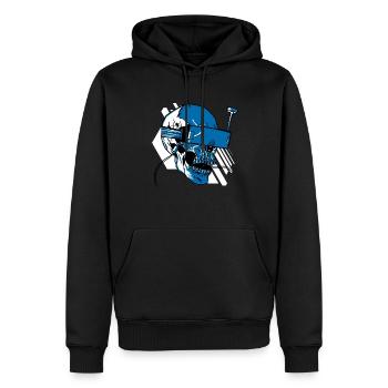 FPV Drohne - Männer Premium Bio Hoodie - Schwarz - Vorne - Nico (187cm)