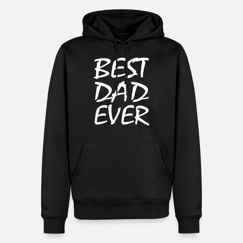 Bester vater - Männer Premium Bio Hoodie - Schwarz