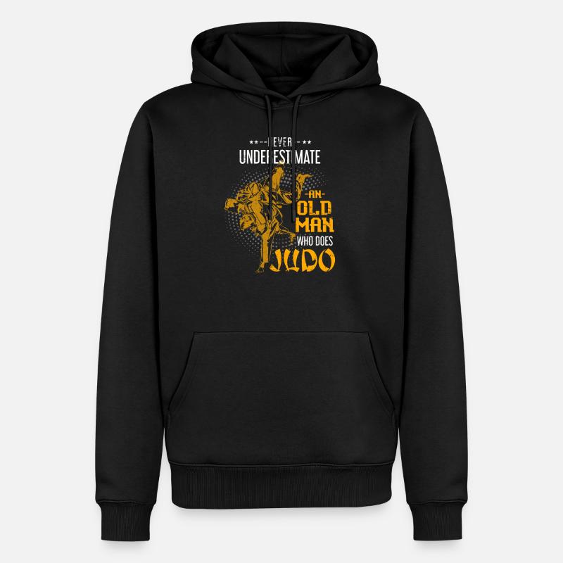 Retraités de judo - Sweat à capuche Premium bio Homme - noir