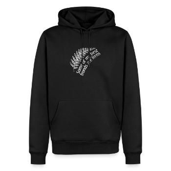 Funny Best Fronds sont ferns design cadeau - Sweat à capuche Premium bio Homme - noir - Devant - Nico (187cm)