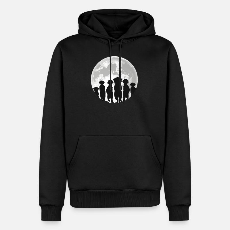suricate - Sweat à capuche Premium bio Homme - noir