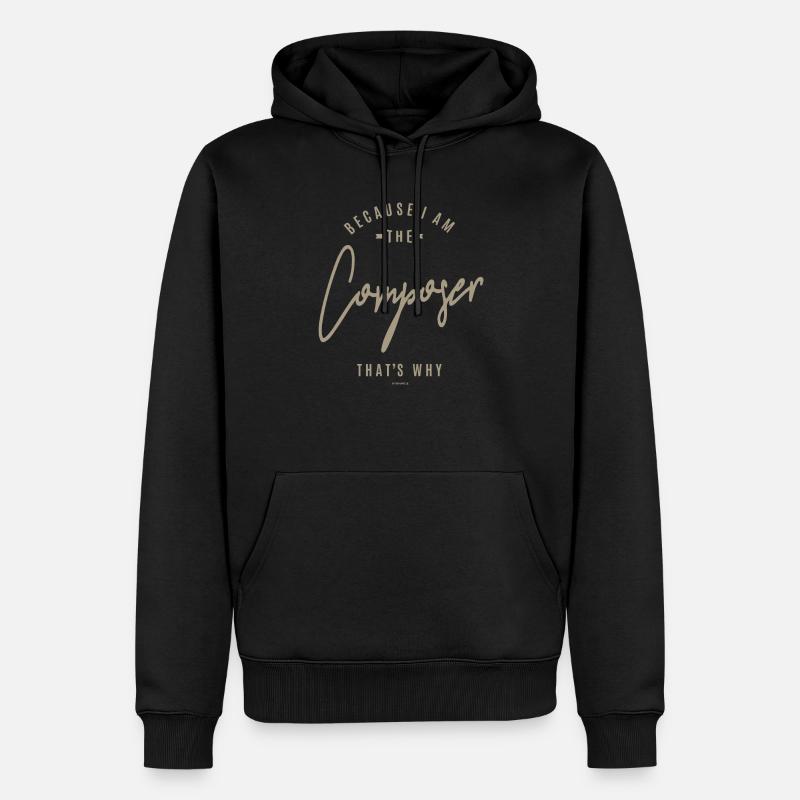 Compositeur - Sweat à capuche Premium bio Homme - noir