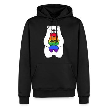 Mama Bear Lgbt - Sweat à capuche Premium bio Homme - noir - Devant - Nico (187cm)