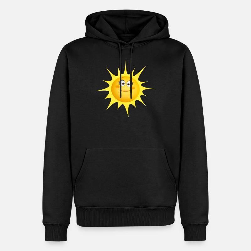 LE SOLEIL EN MOI - Sweat à capuche Premium bio Homme - noir