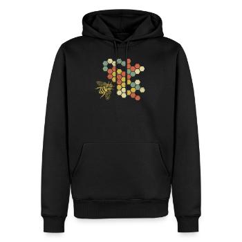 Imker - Männer Premium Bio Hoodie - Schwarz - Vorne - Nico (187cm)
