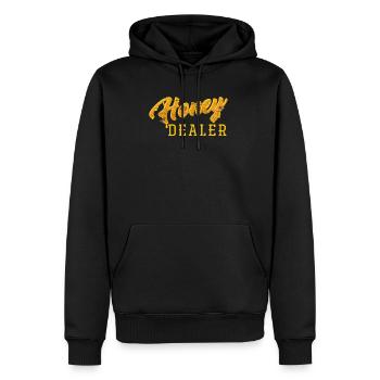 Imker - Männer Premium Bio Hoodie - Schwarz - Vorne - Nico (187cm)