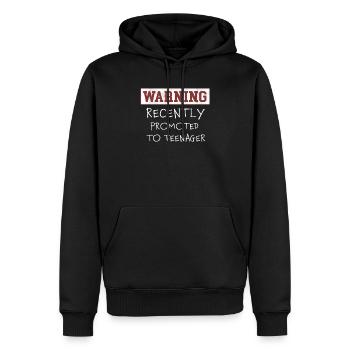 Top Fun promu à la conception de cadeaux d'anniversaire pour adolescents - Sweat à capuche Premium bio Homme - noir - Devant - Nico (187cm)